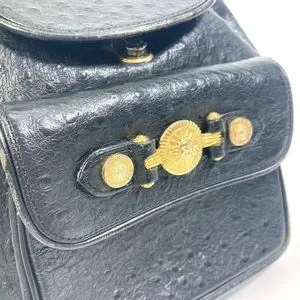 AAUTHENTICITY GUARANTEED VERSACE Sunburst Backpack Leather Black Versace | Bags | Aauthenticity Guaranteed Versace Sunburst  main image 2